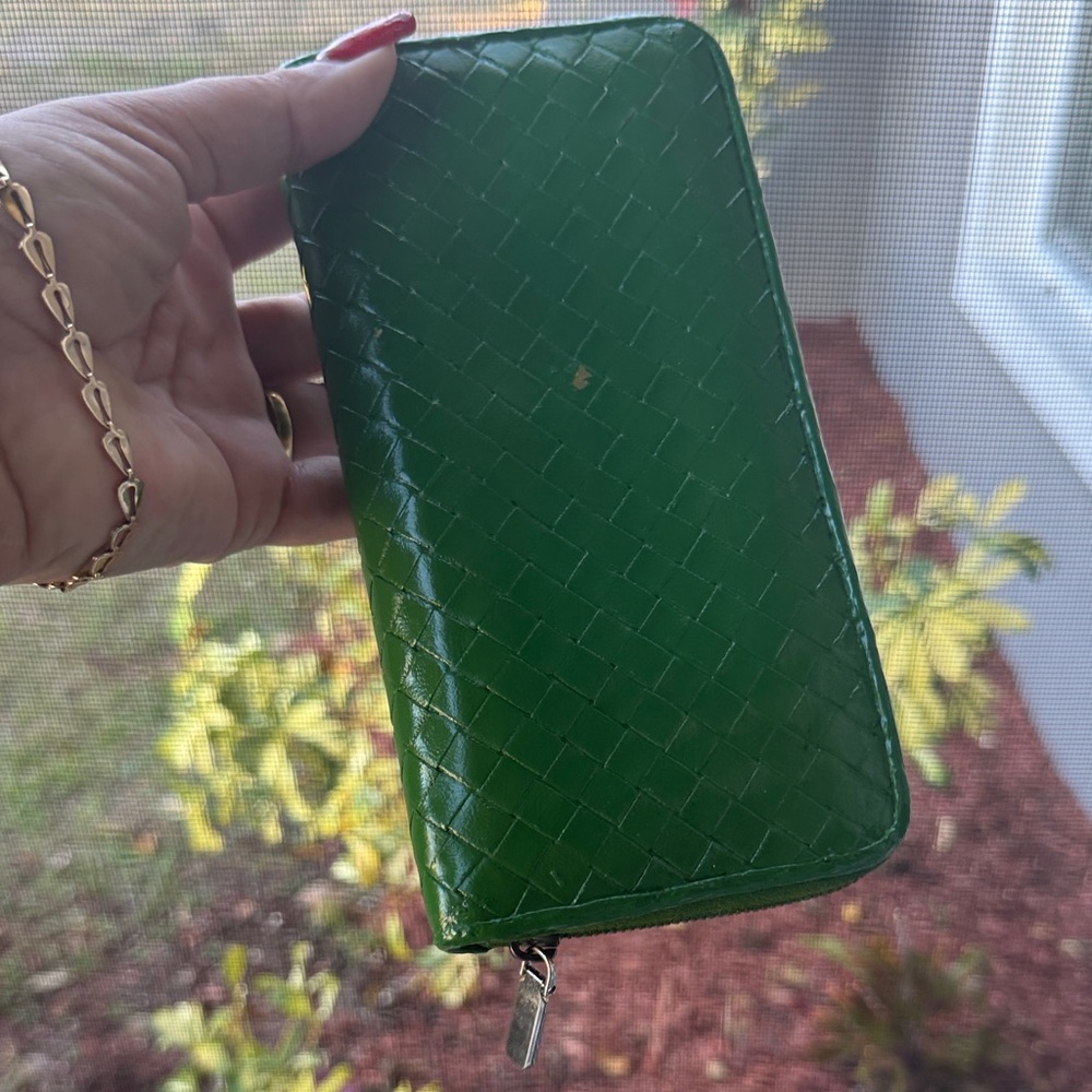 Bottega green zippy wallet - Picture 5 of 9